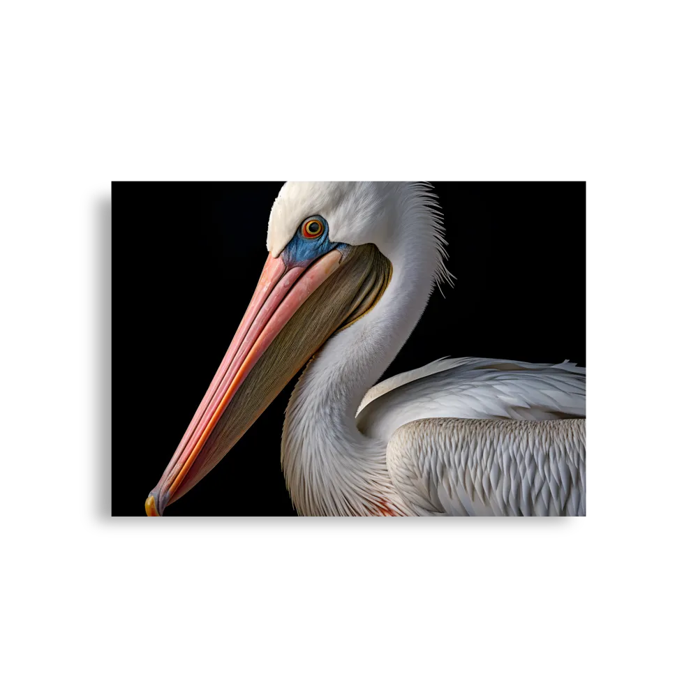Elegance in White: The Pelican | Poster | A1 (23.3″×33.1″)