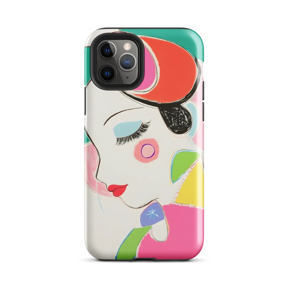 Whimsical Portrait in Colorful Abstraction