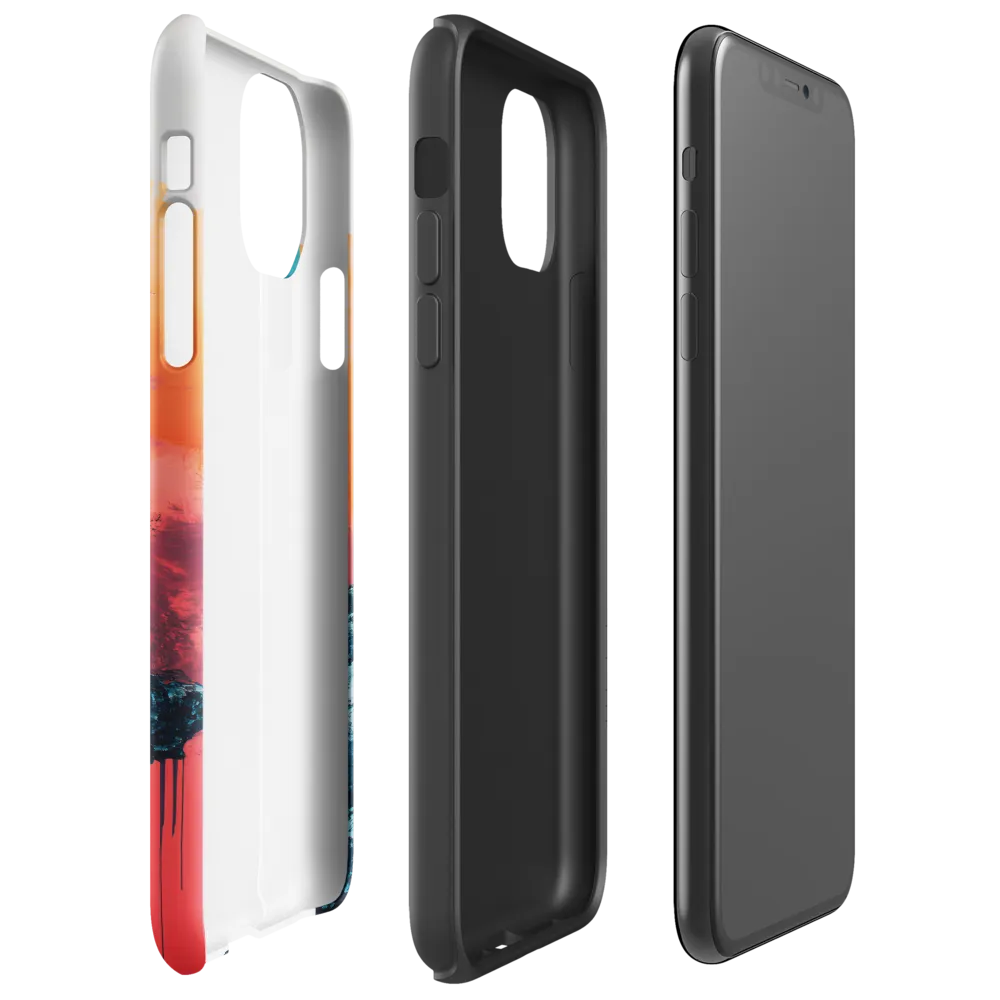 Ethereal Landscapes: A Dance of Color and Form | Phone Case |  11 Pro Max | Tough Case | Glossy