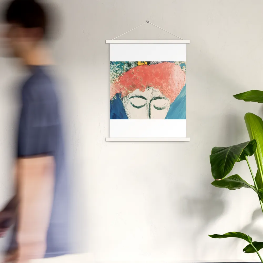 Serenity in Bloom | Poster With White Wood Hanger | 18″×24″