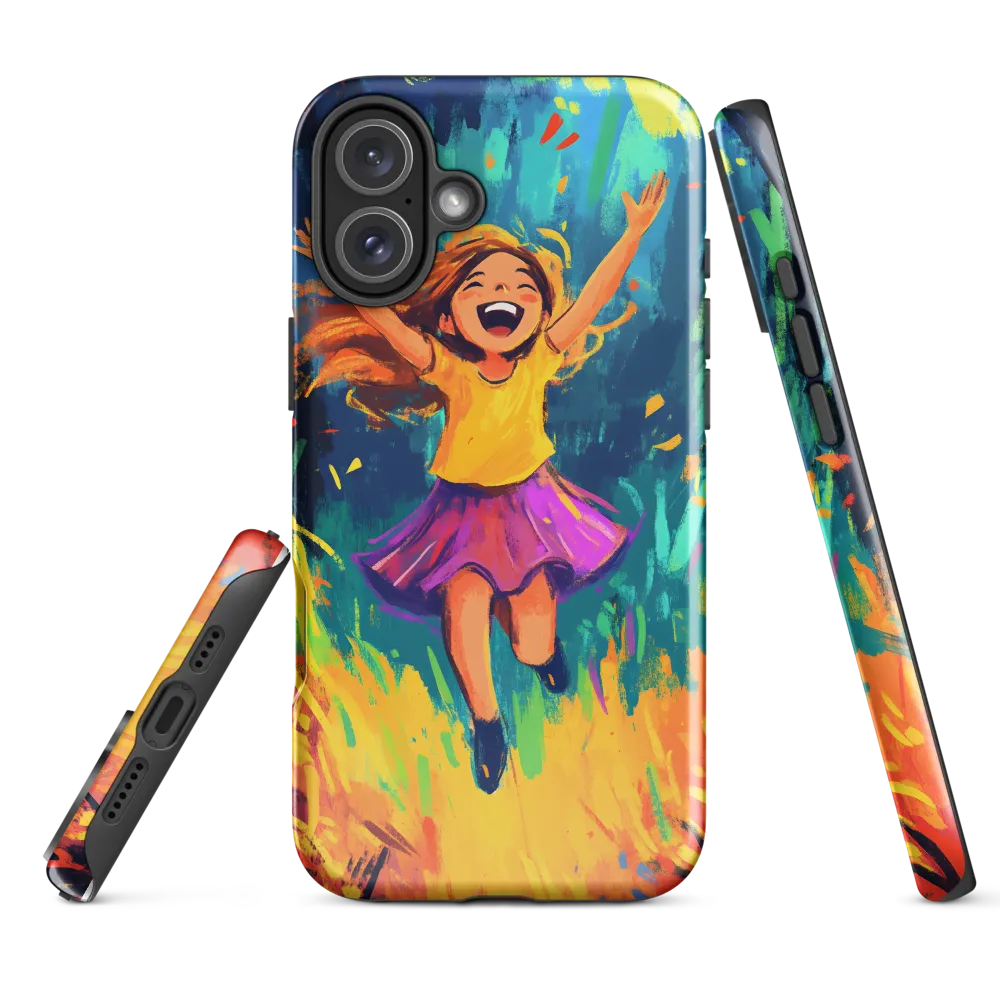 Joyful Escape into Nature | Phone Case |  16 Plus | Tough Case | Glossy