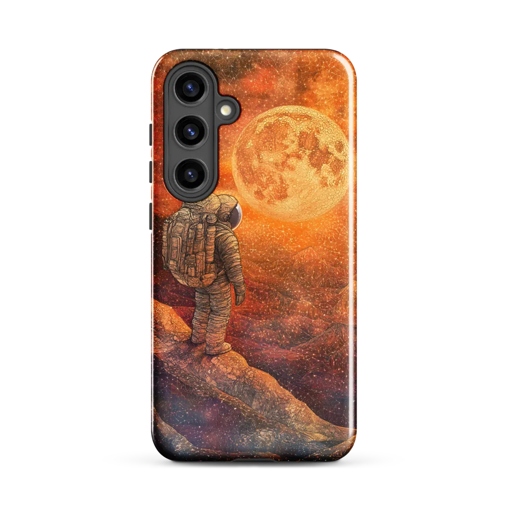 Journey to the Celestial: An Astronaut's Reflection | Phone Case |  S24 Plus | Tough Case | Glossy