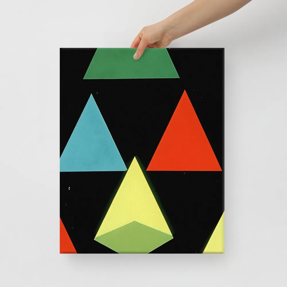 Geometric Harmony in Color | Canvas | 16″×20″