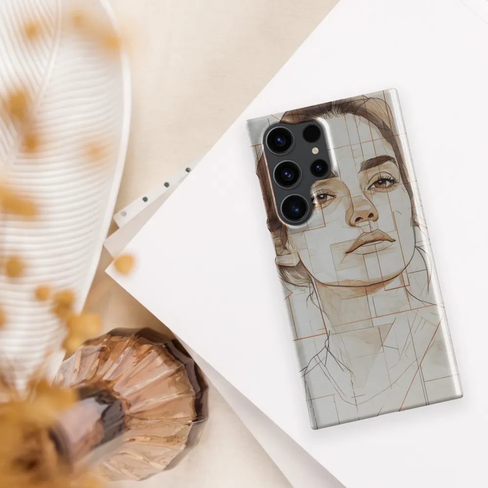 Geometric Serenity: A Minimalist Portrait