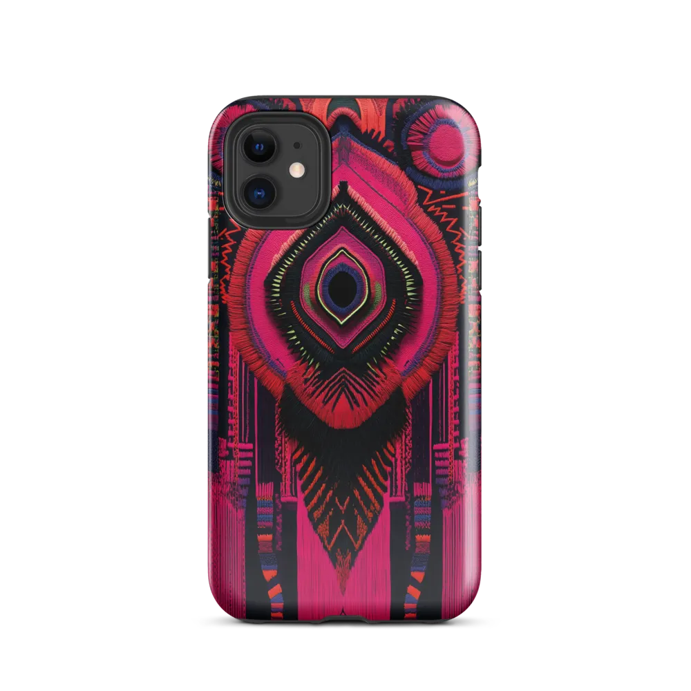 Neon Medallion — Central Weave
