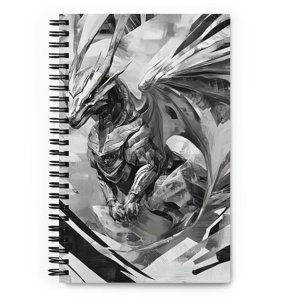 Ethereal Winged Guardian | Spiral Notebook