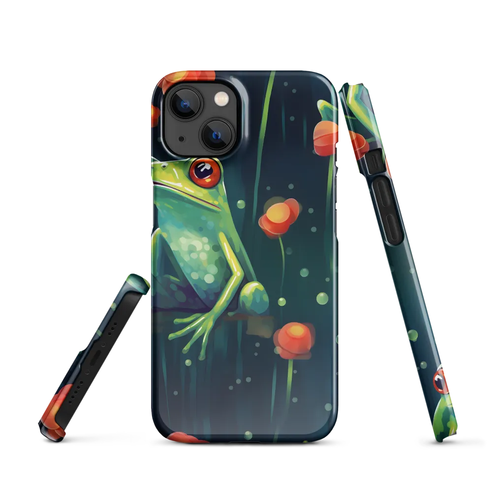 Playful Frogs in a Lush Pond | Phone Case |  13 | Snap Case | Glossy