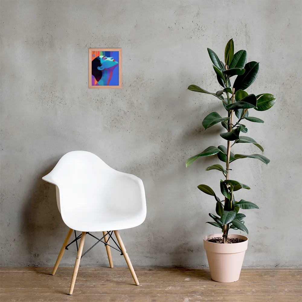 Ethereal Reverie | Poster with Red oak Frame | 8″×10″