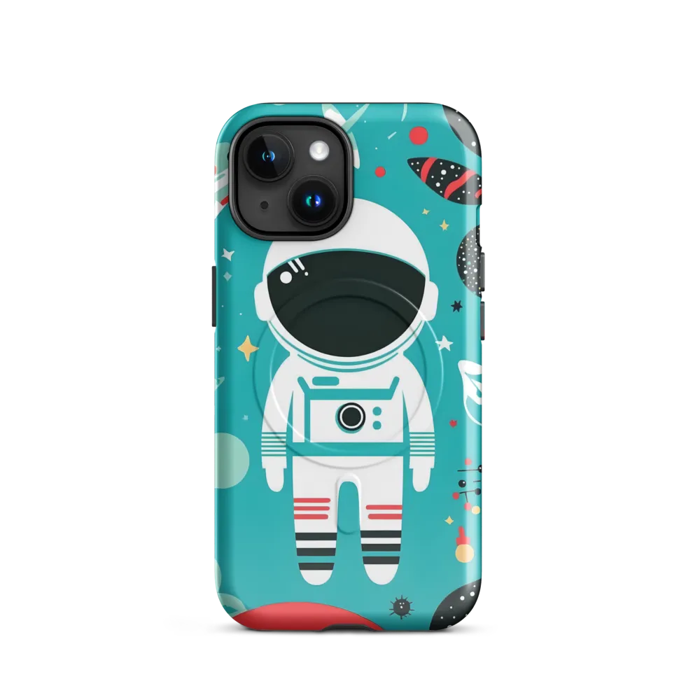 Whimsical Astronaut in Cosmic Wonderland