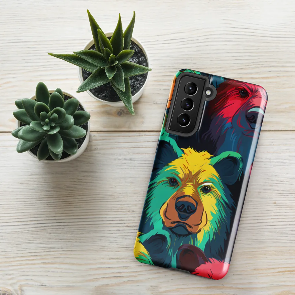 The Colorful Essence of Bears | Phone Case |  S21 | Tough Case | Glossy