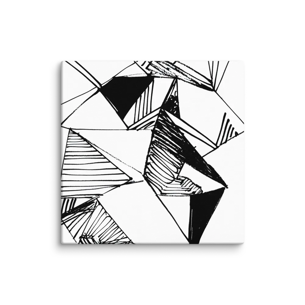 Dynamic Geometry in Ink | Canvas | 37″×37″