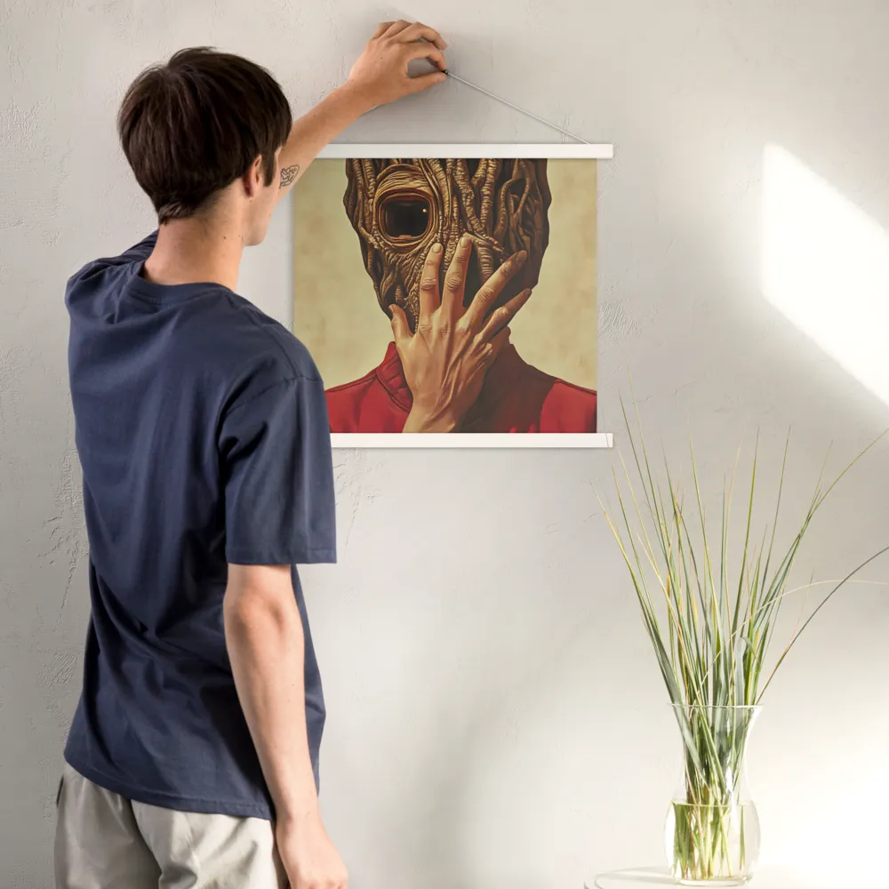 The Mask of Roots | Poster With White Wood Hanger | 18″×18″