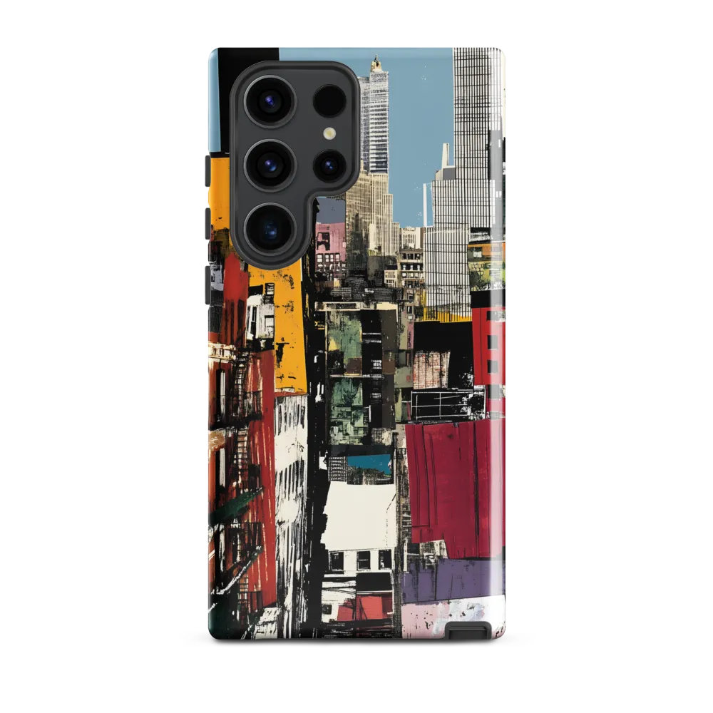 Urban Collage: A Vivid Cityscape | Phone Case |  S23 Ultra | Tough Case | Glossy