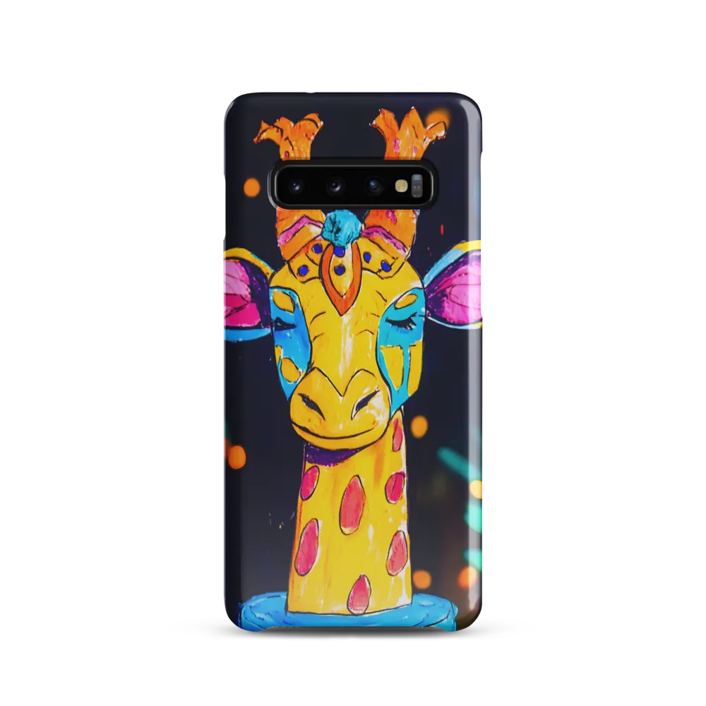 Whimsical Giraffe in Vibrant Colors | Phone Case |  S10 | Snap Case | Glossy