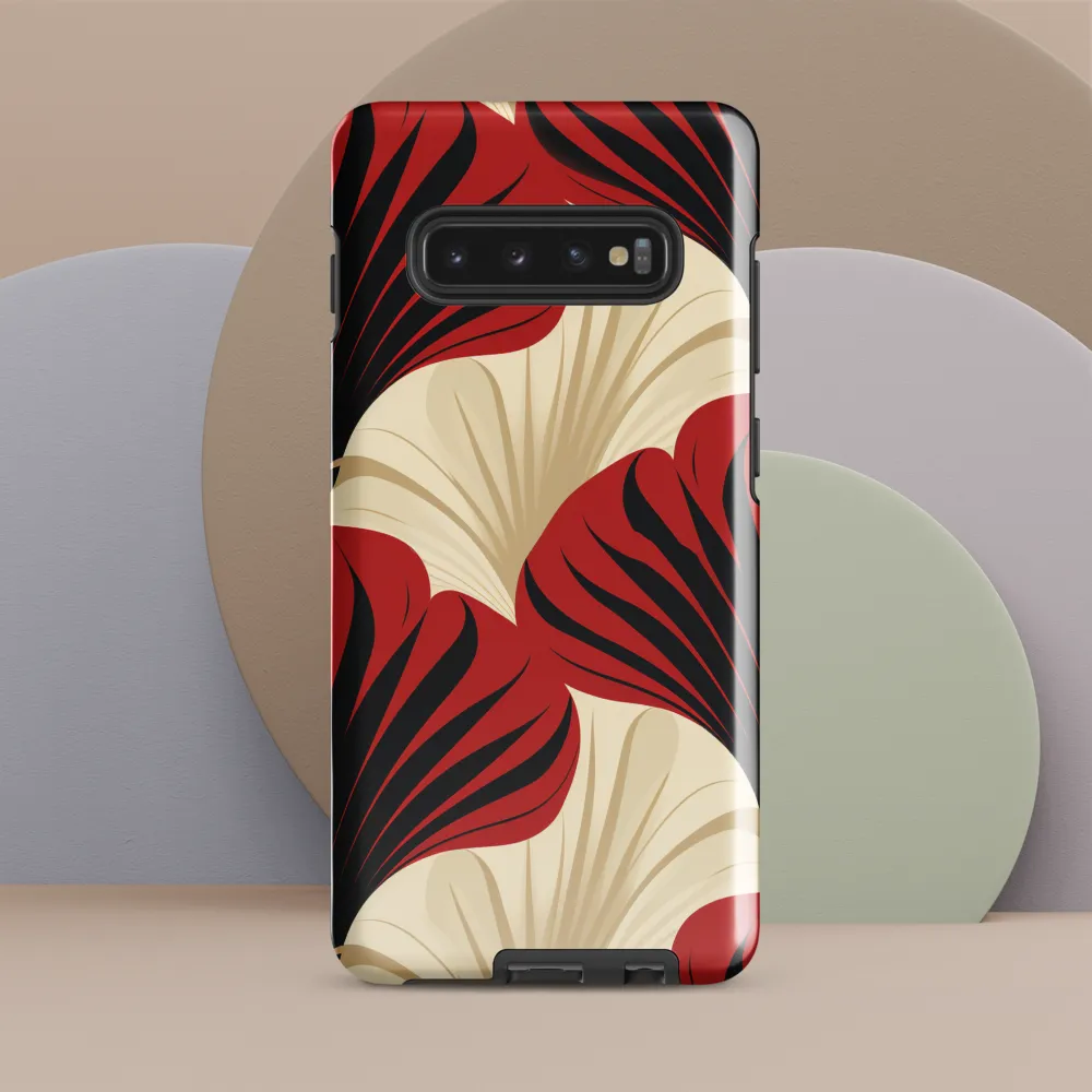 Elegance in Bloom: An Art Deco Floral Reverie | Phone Case |  S10 Plus | Tough Case | Glossy