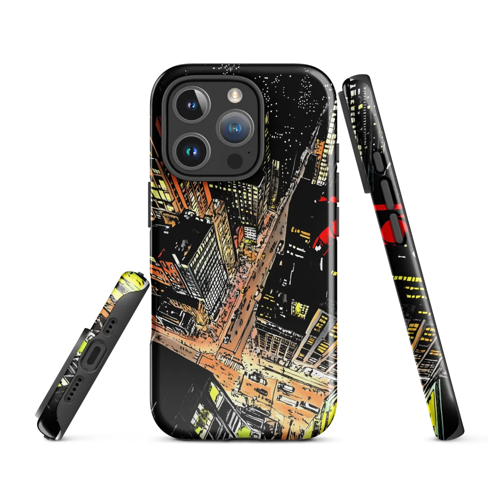 Urban Nightscape: A Bird's-eye View