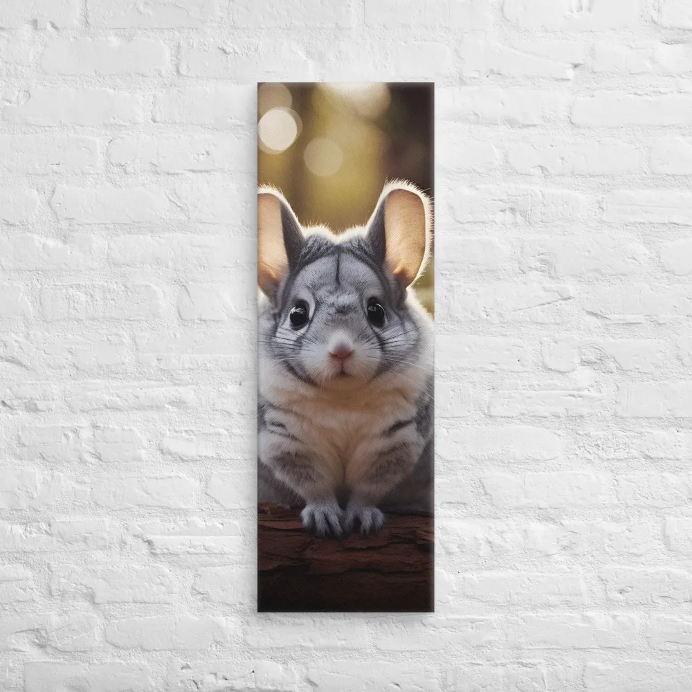 Curious Chinchilla in the Forest