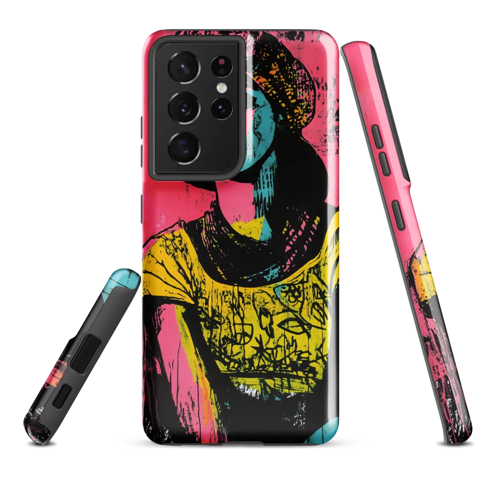 Urban Elegance: A Graffiti Portrait