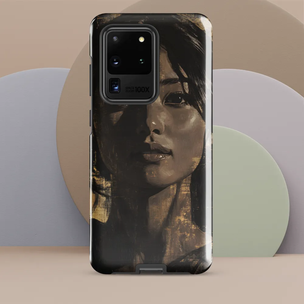 Golden Gaze: A Contemporary Portrait
