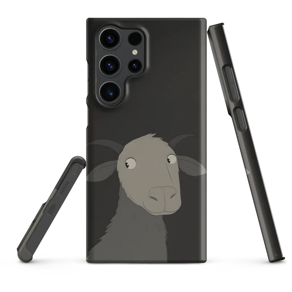 Whimsical Goat in Darkness