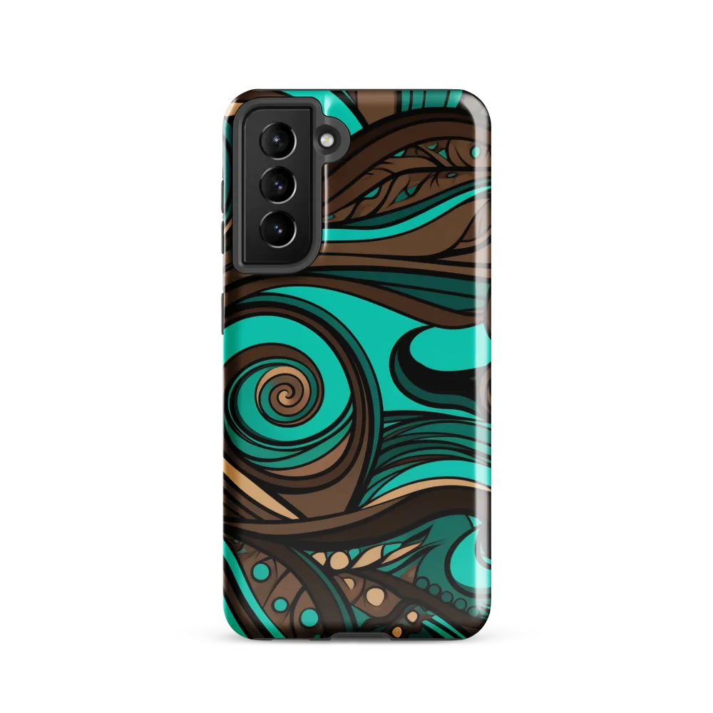 Fluctuating Currents | Phone Case |  S21 | Tough Case | Glossy