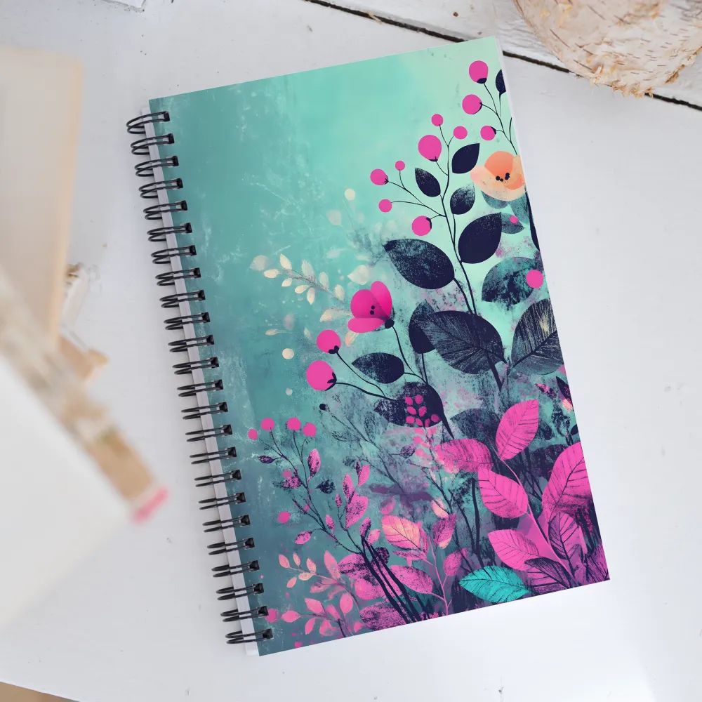 Whimsical Floral Harmony | Spiral Notebook