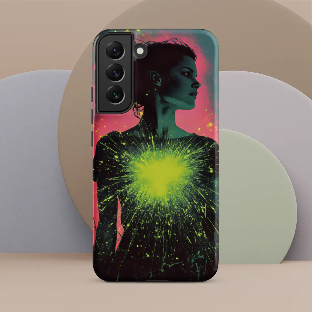 Cosmic Heart: A Surreal Portrait of Strength