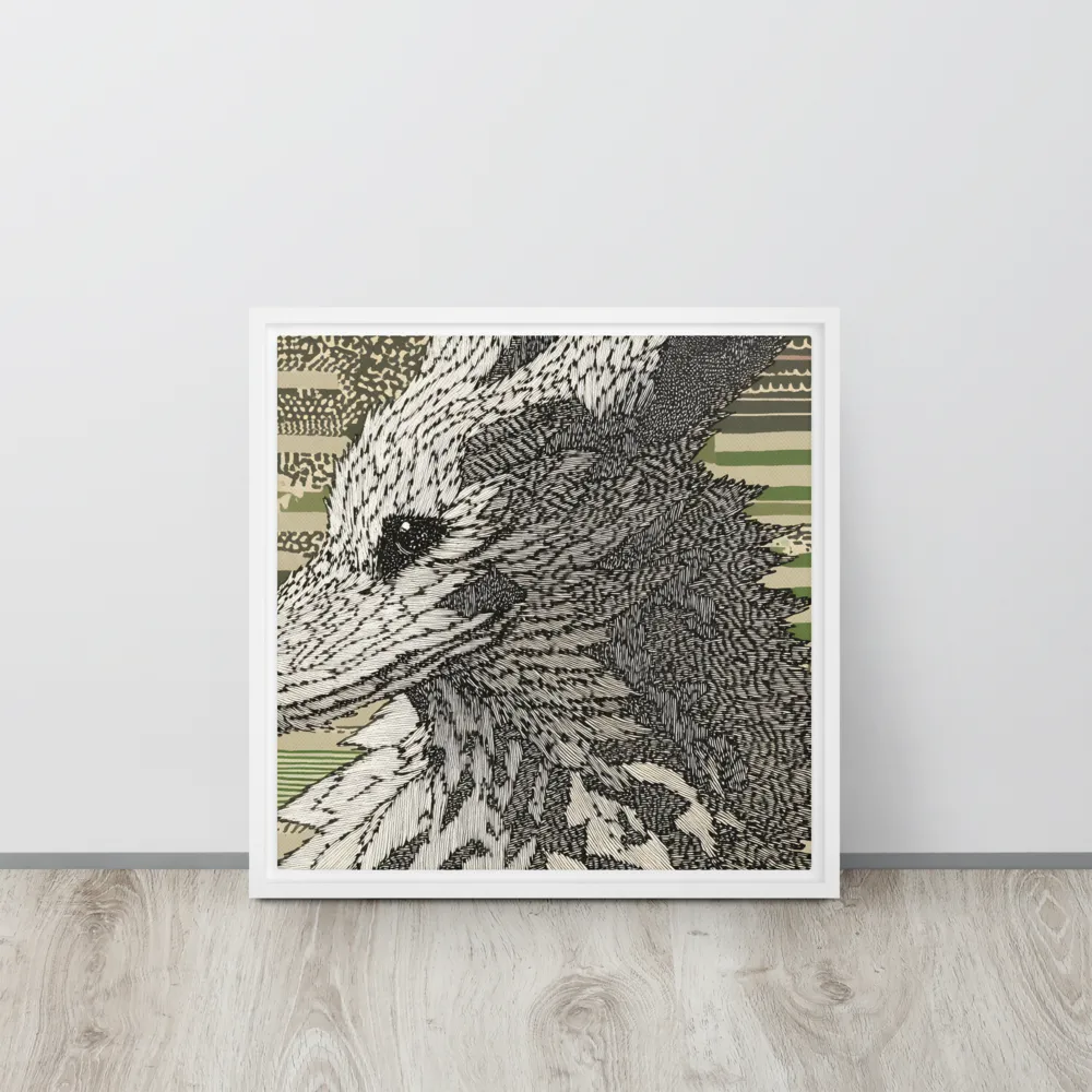 Reflections of the Forest | Canvas with White Frame | 16″×16″