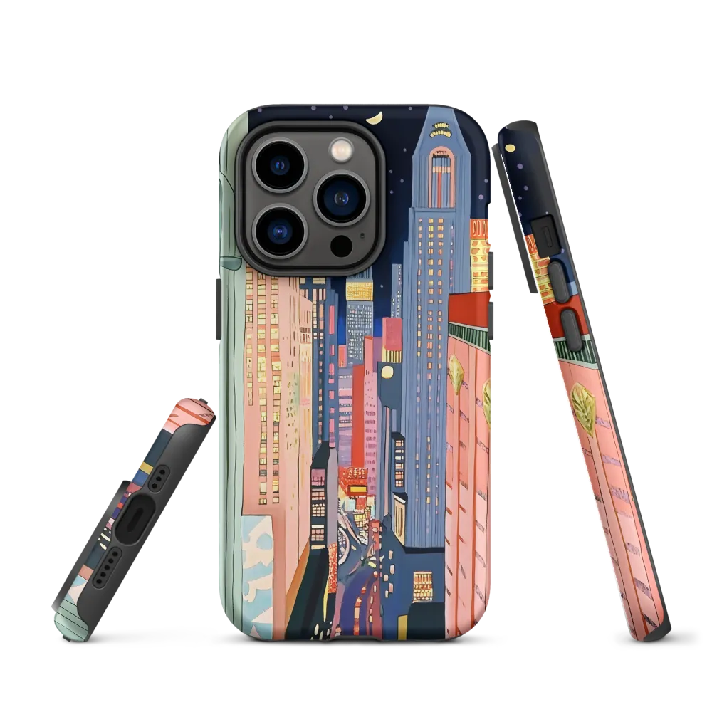 Urban Dreamscape: A Pop Art Night | Phone Case |  14 Pro | Tough Case | Matte
