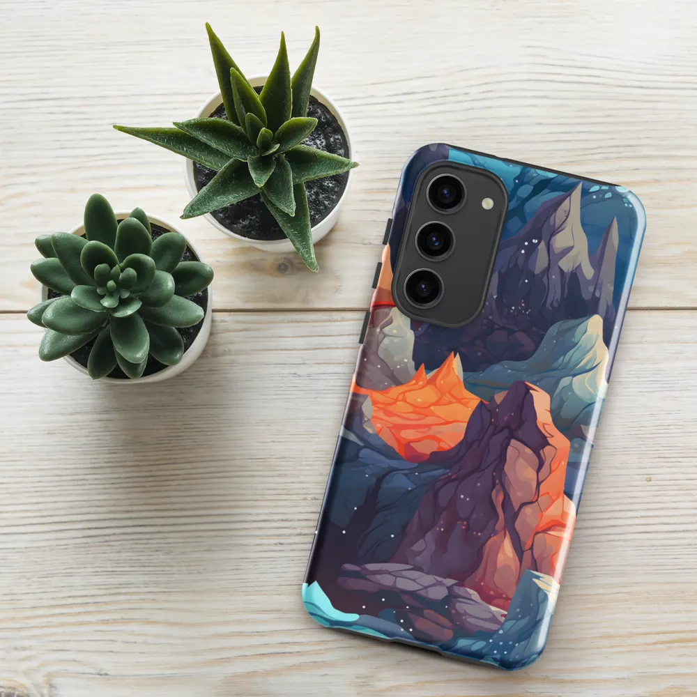 Mystical Peaks of Imagination | Phone Case |  S23 Plus | Tough Case | Glossy