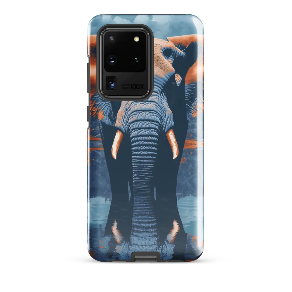 Majestic Reflection: The Elephant's Serenade