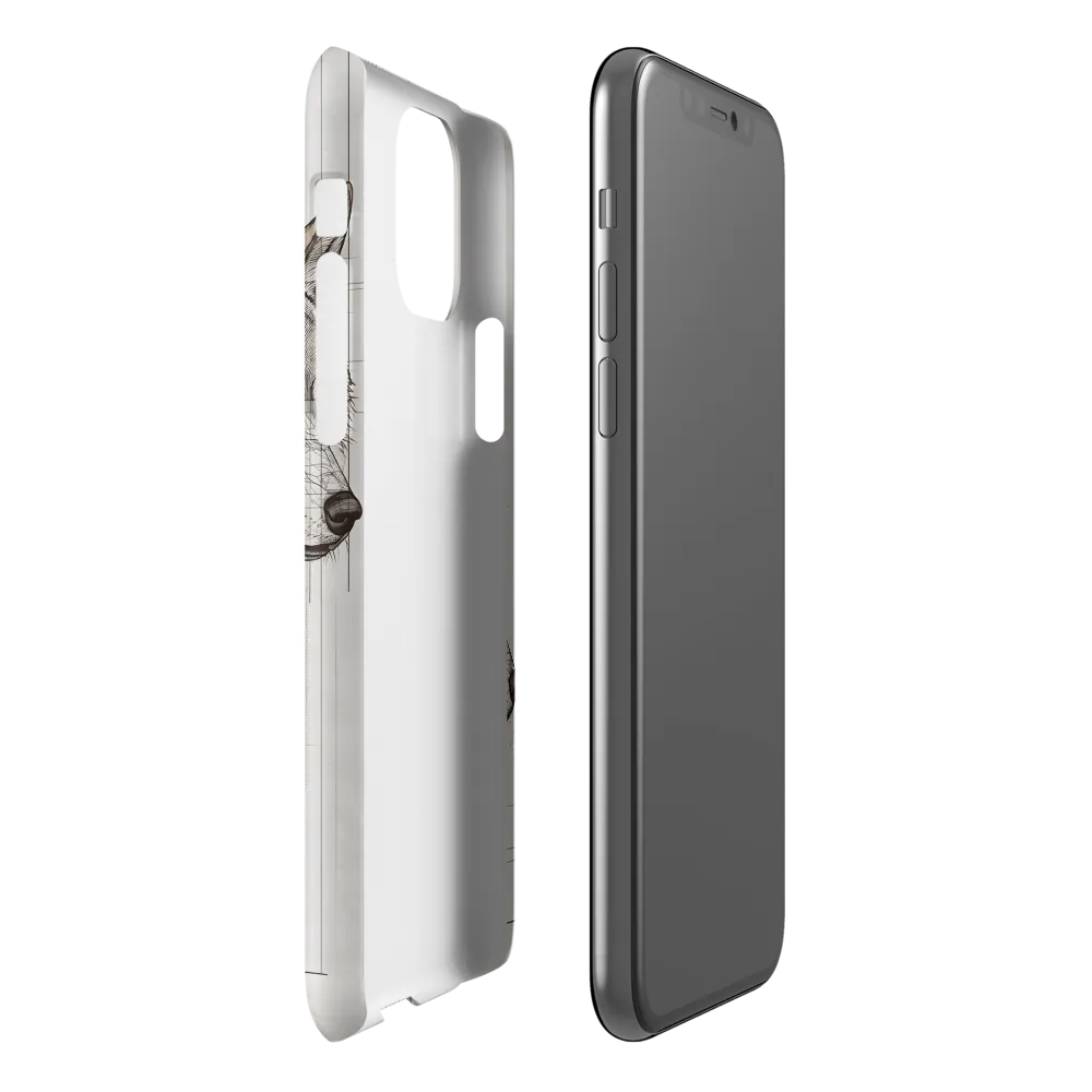 Geometric Harmony: The Essence of Wolves | Phone Case |  11 Pro | Snap Case | Matte