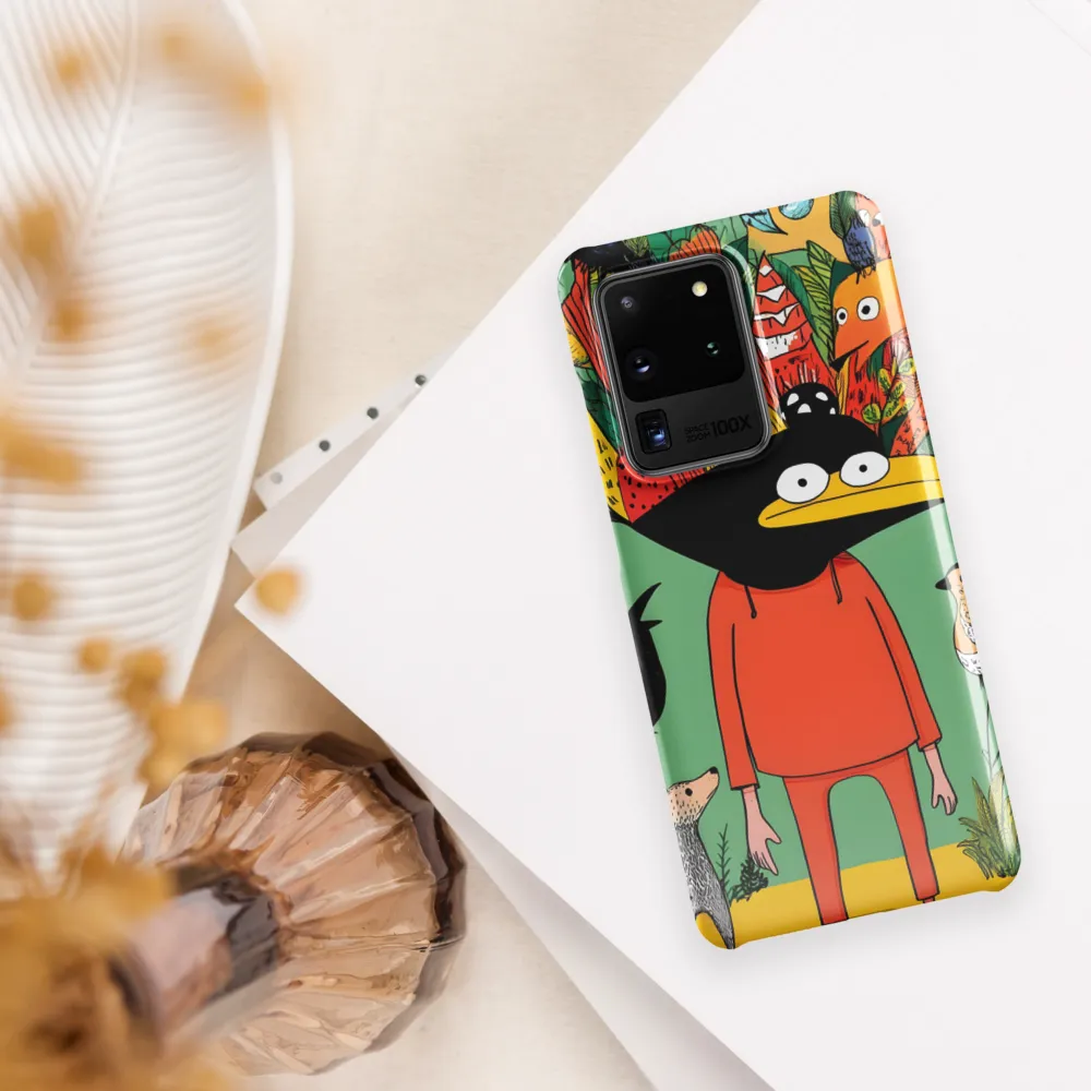 Whimsical Encounter in a Colorful Jungle