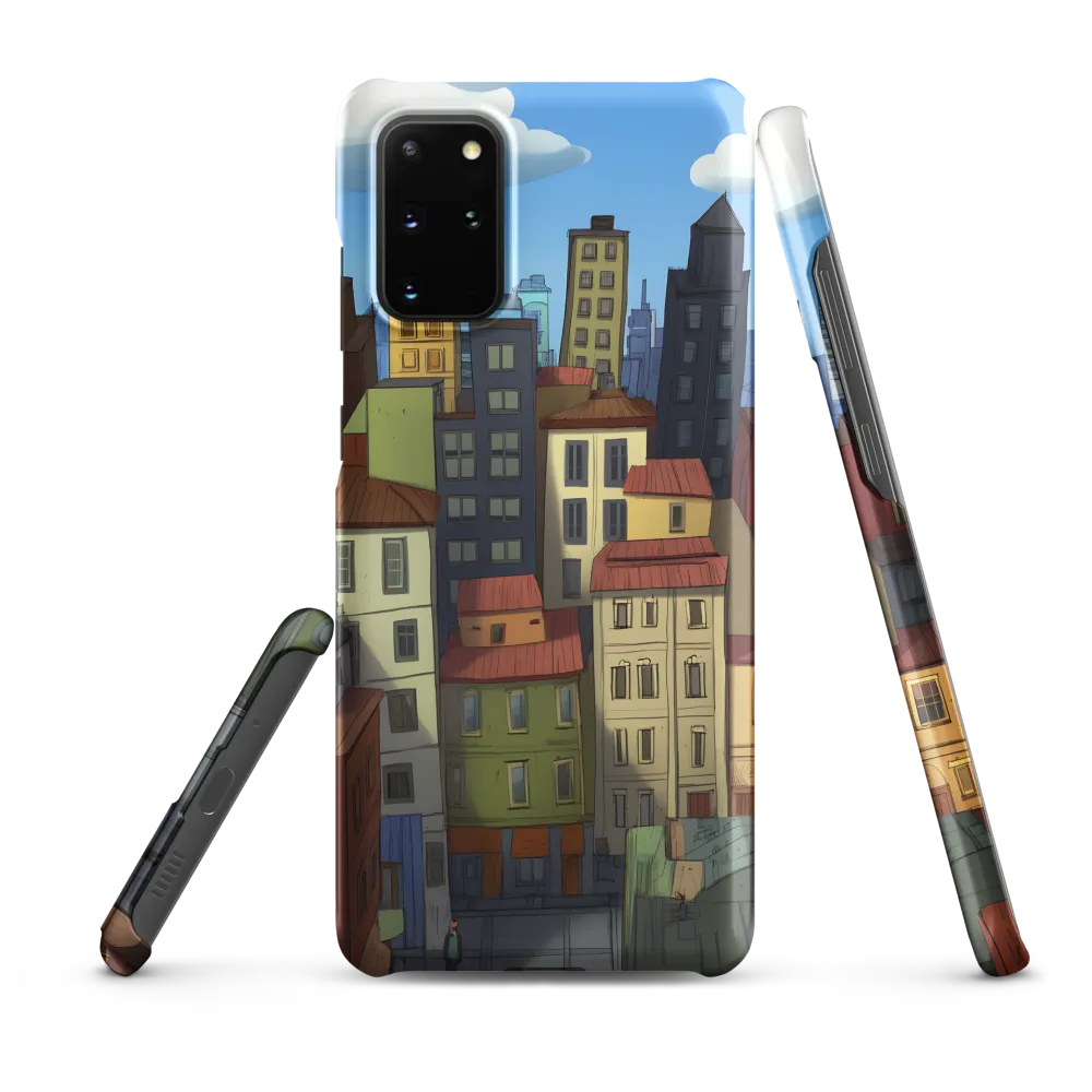 Urban Symphony: A Colorful Cityscape | Phone Case |  S20 Plus | Snap Case | Matte