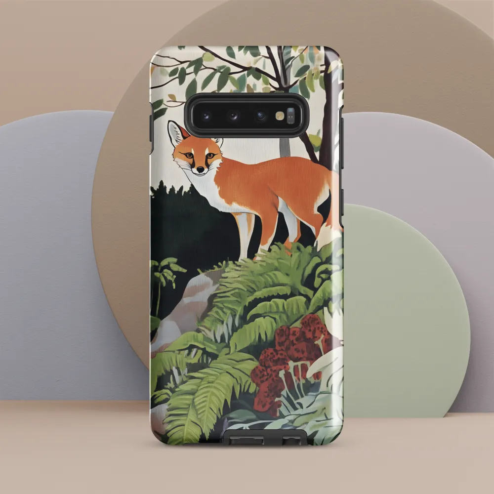 Whispers of the Forest: An Illustrated Fox | Phone Case |  S10 Plus | Tough Case | Glossy