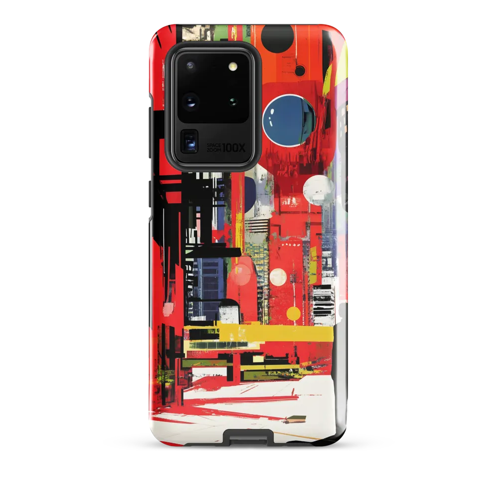 Urban Echoes: A Futuristic Reverie | Phone Case |  S20 Ultra | Tough Case | Glossy