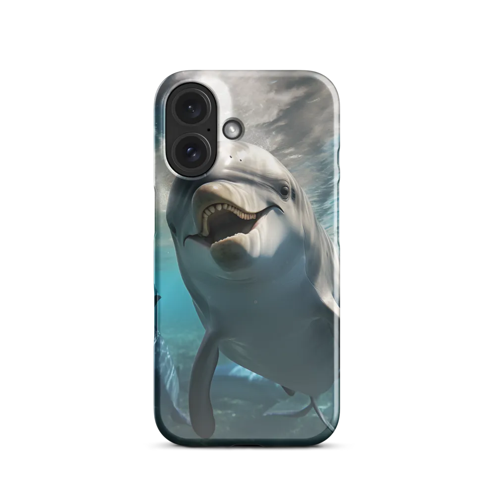 Beneath the Waves: A Dolphin's Dance | Phone Case |  16 | Snap Case | Glossy