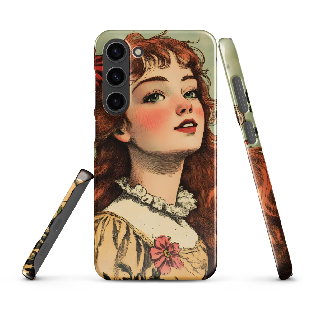 Whimsical Portrait of a Flower-Adorned Girl