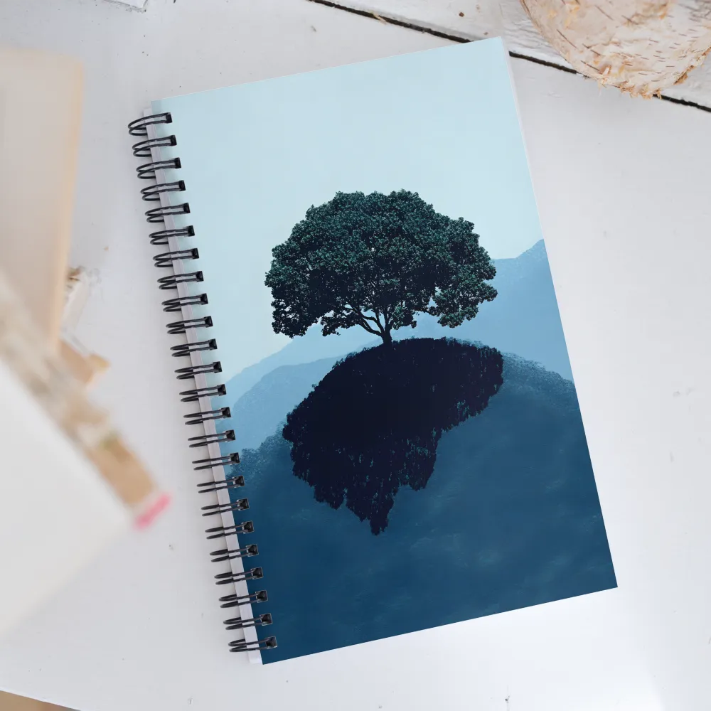 Solitude in Blue | Spiral Notebook