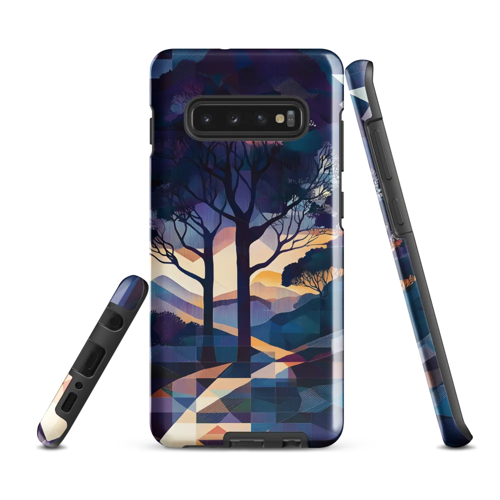 Tranquil Geometry: A Journey Through Color | Phone Case |  S10 Plus | Tough Case | Glossy