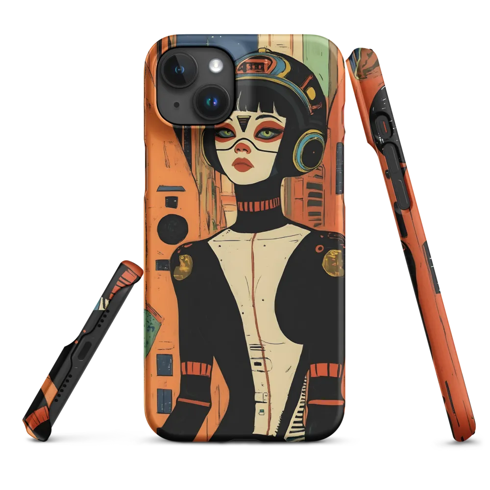 Futuristic Portrait of a Woman | Phone Case |  15 Plus | Snap Case | Matte