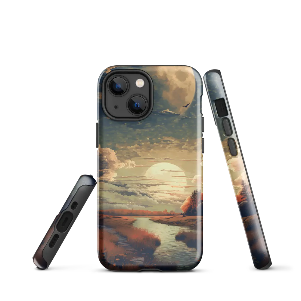 Whispers of Dusk: A Tranquil River Landscape