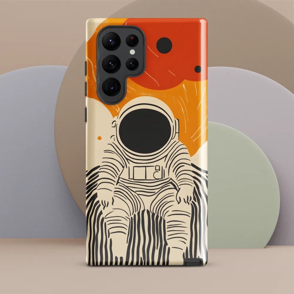 Astronaut in Cosmic Thoughts | Phone Case |  S22 Ultra | Tough Case | Glossy