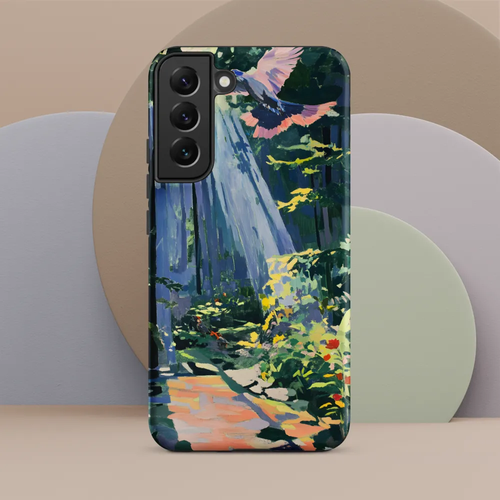 Flight of Light: A Serene Forest | Phone Case |  S22 Plus | Tough Case | Matte