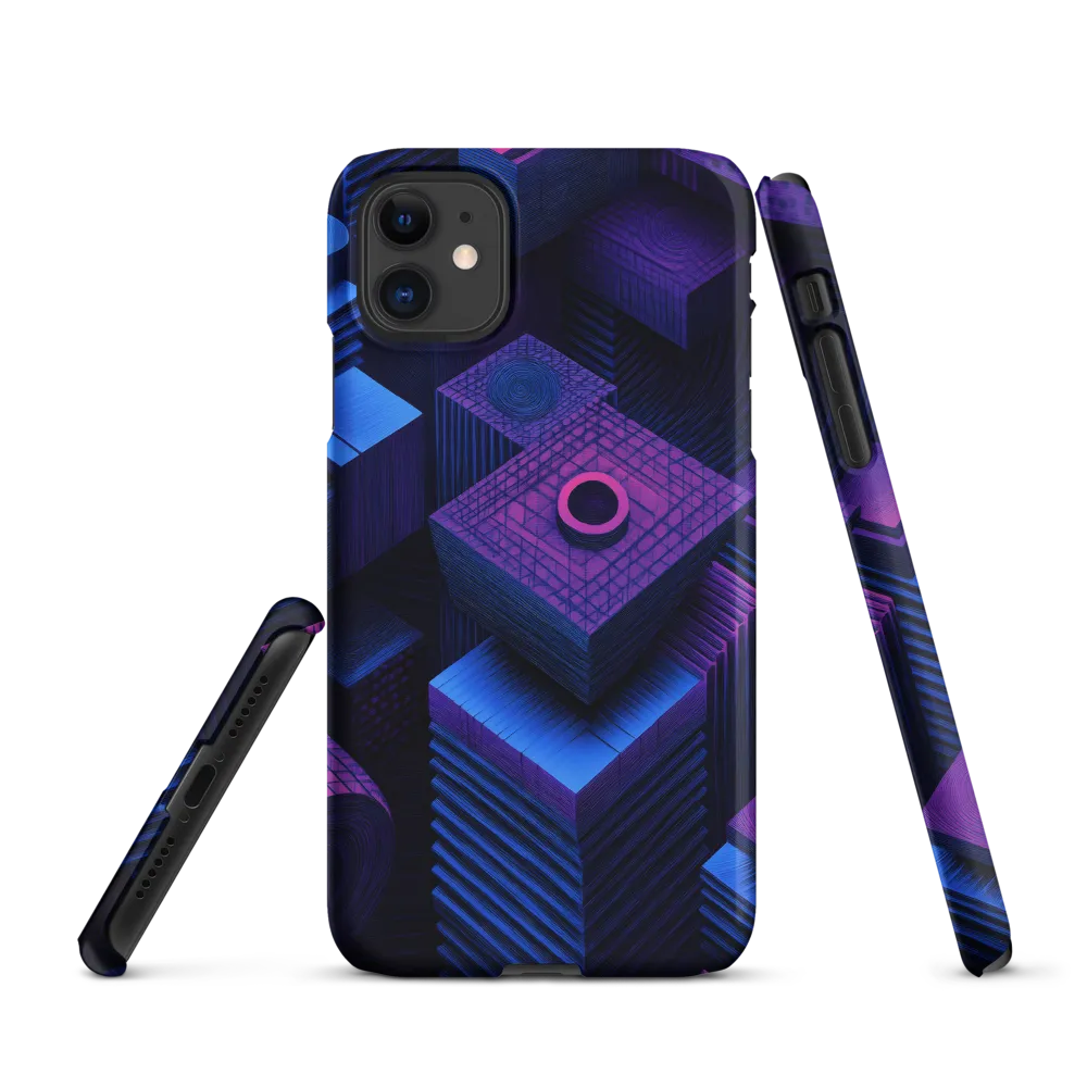 Geometric Dreams in Blue and Purple