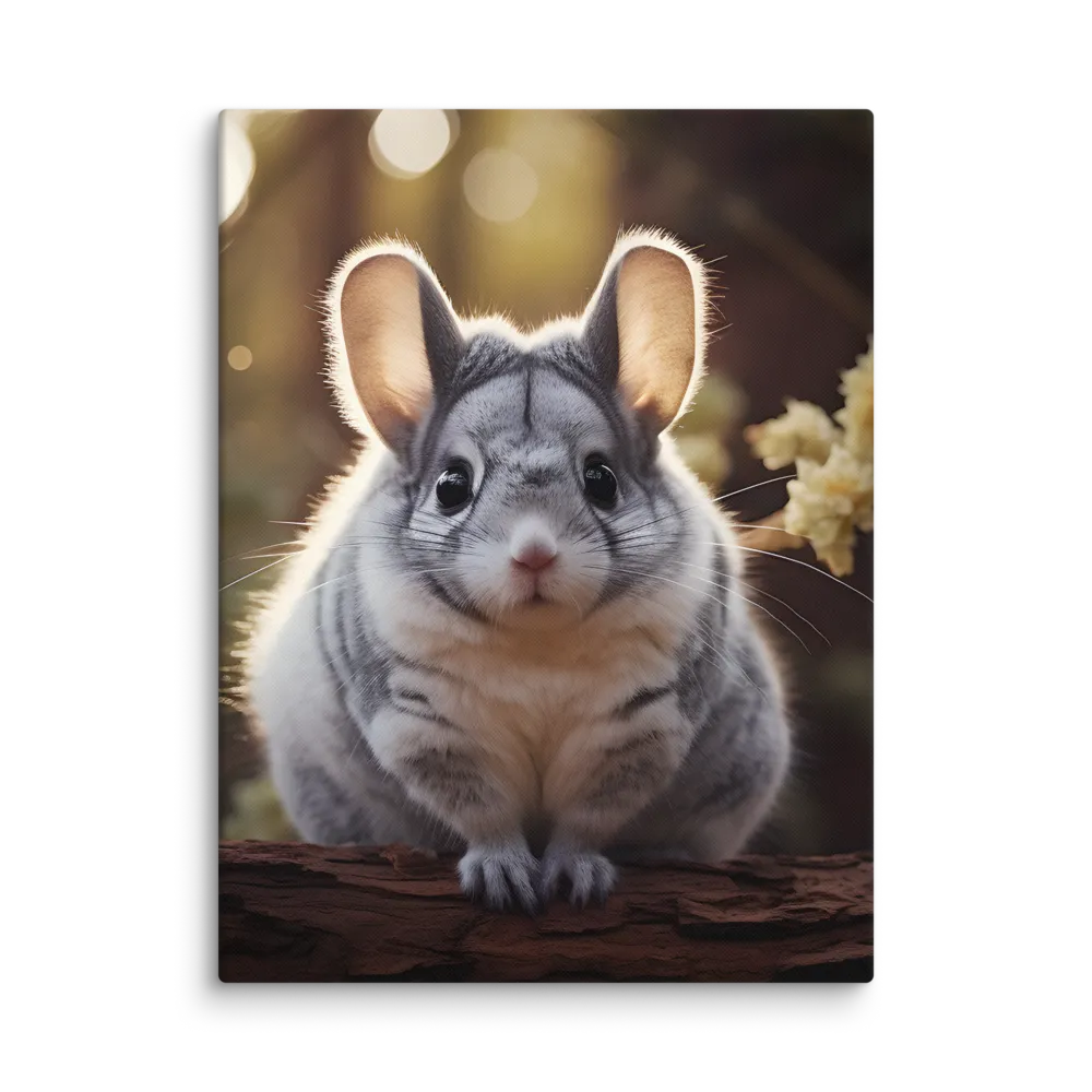 Curious Chinchilla in the Forest