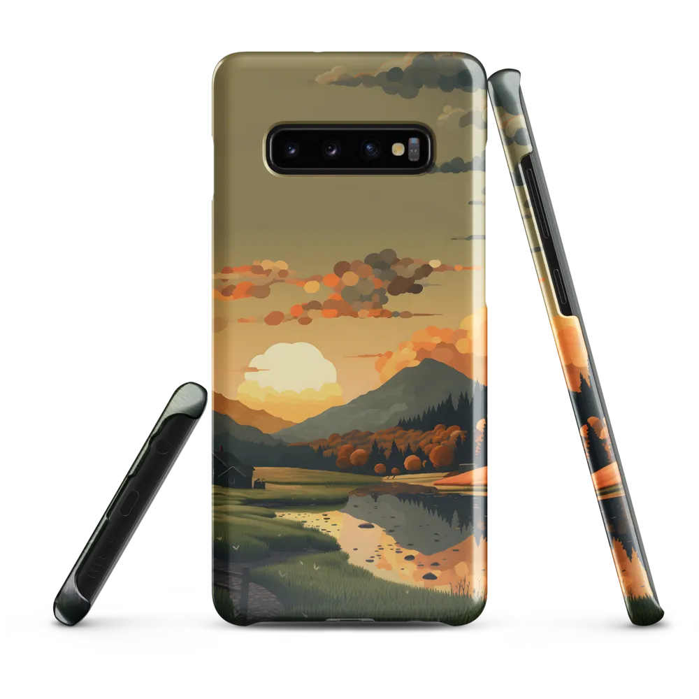 Whispers of Autumn: A Tranquil Evening | Phone Case |  S10 Plus | Snap Case | Glossy