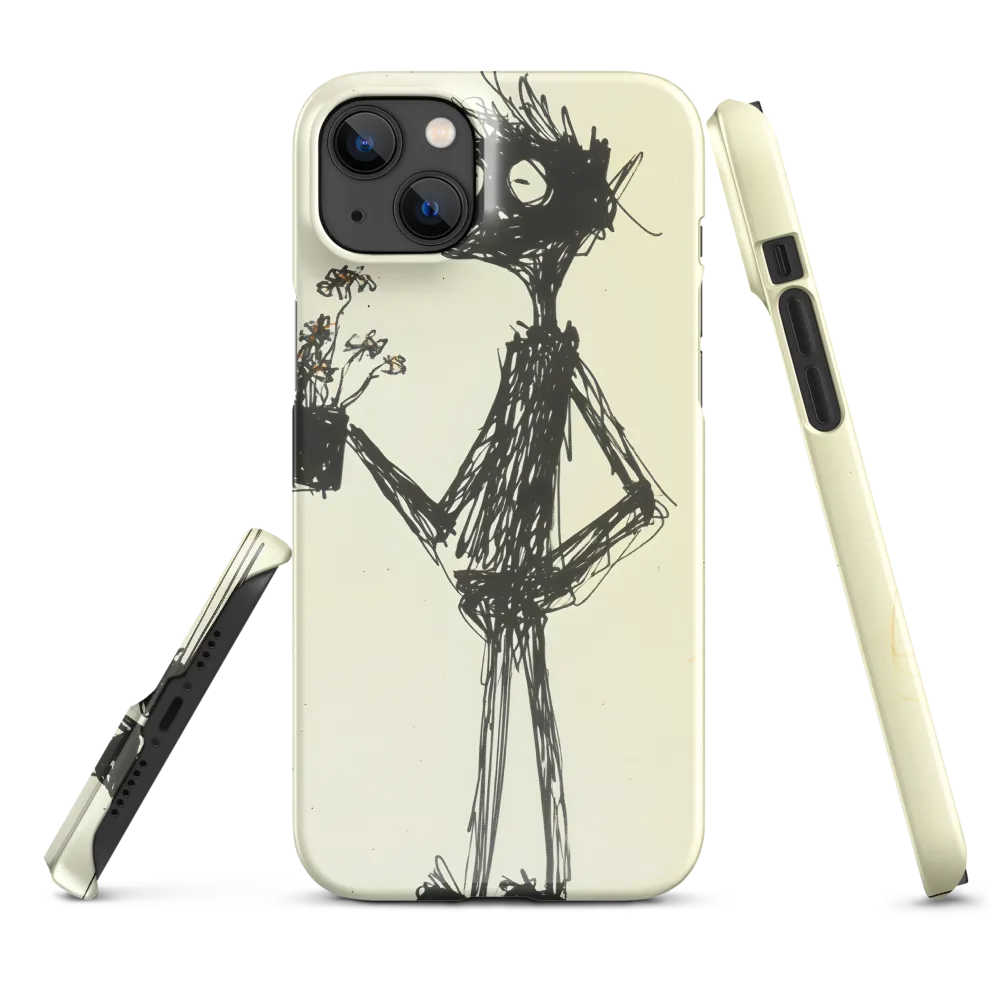Whimsical Figure with Flowers