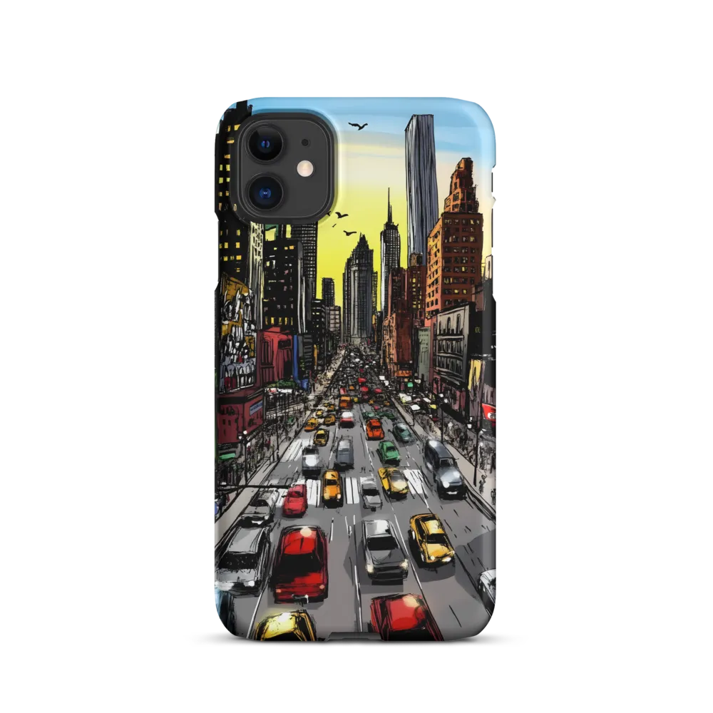City Pulse at Dusk | Phone Case |  11 | Snap Case | Matte