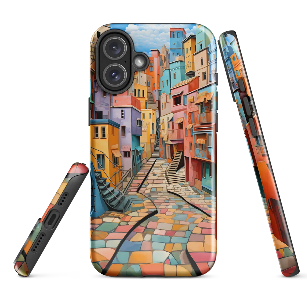 Vibrant Cityscape: A Kaleidoscope of Colors | Phone Case |  16 Plus | Tough Case | Glossy